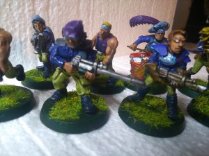 Old plastic guard and late 80s "female guard" models.