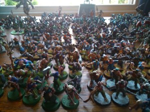 Tsunami of mutants!  The eagle-eyed might spot a genestealer hybrid in there.