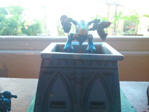 Mark IV Chaos Dreadnought.  One of the first miniature I painted!