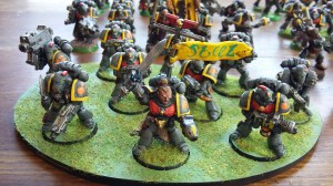 This is the newest squad. I have started making scenic bases for them.