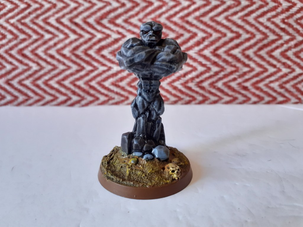 C34 Earth Elemental, painted in grey rock colours.